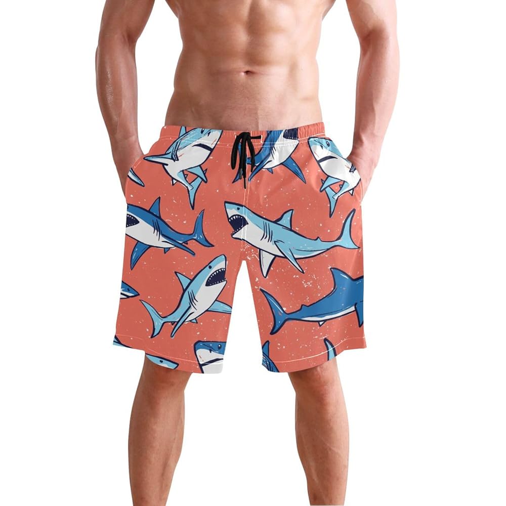 CRONOS 水着 メンズ サーフパンツ　斜めストライプ 白 青 赤 CRONOS 水着 メンズ サーフパンツ 斜めストライプ 白 青 赤 楽天